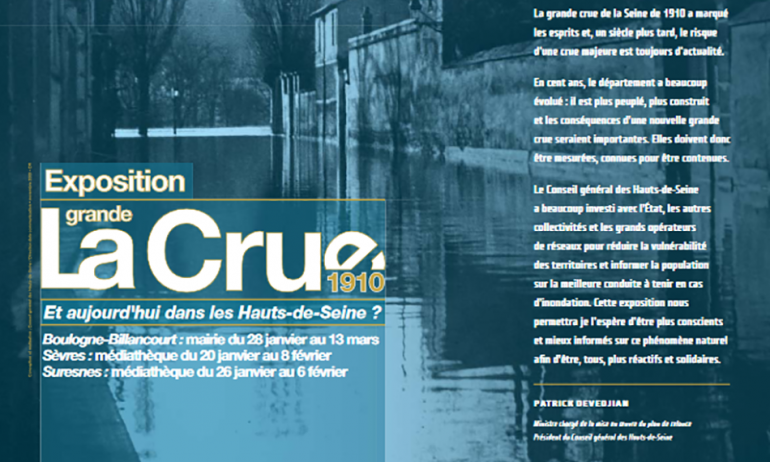 Exposition Crue 1910 Hauts-de-Seine 