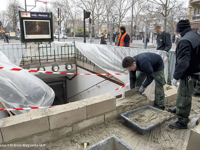Travail de maçonnerie