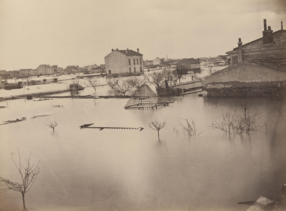 Alfortville - Ponton - rue de Seine - inondations mars 1876