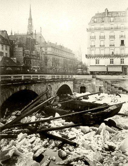 Débacle du 3 janvier 1880 - pont Saint-Michel.