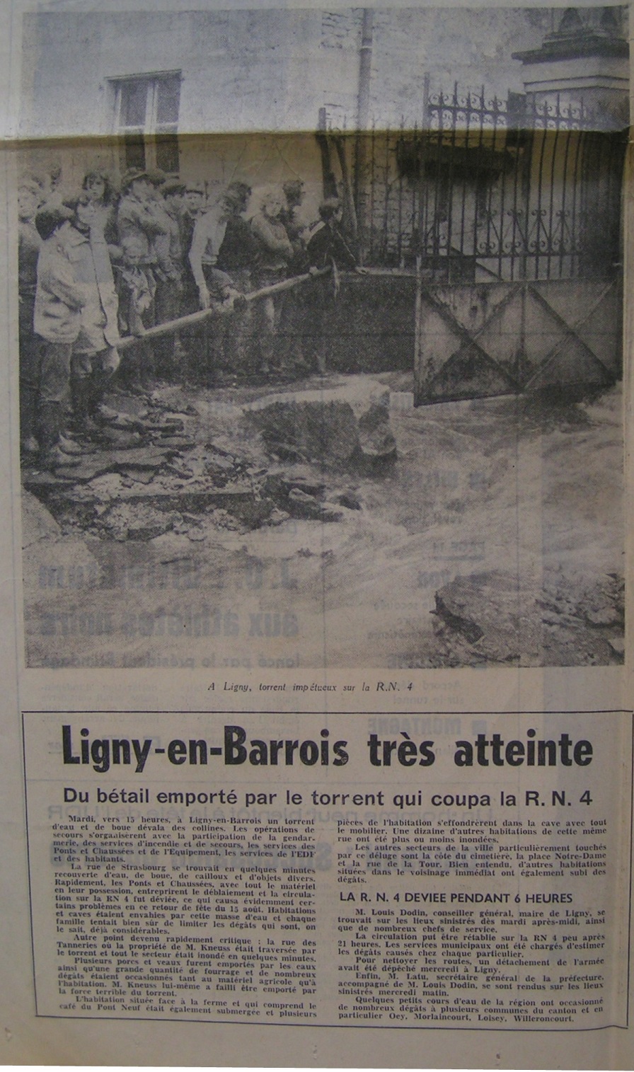 Ligny (L’Est Républicain, 17 août 1972).