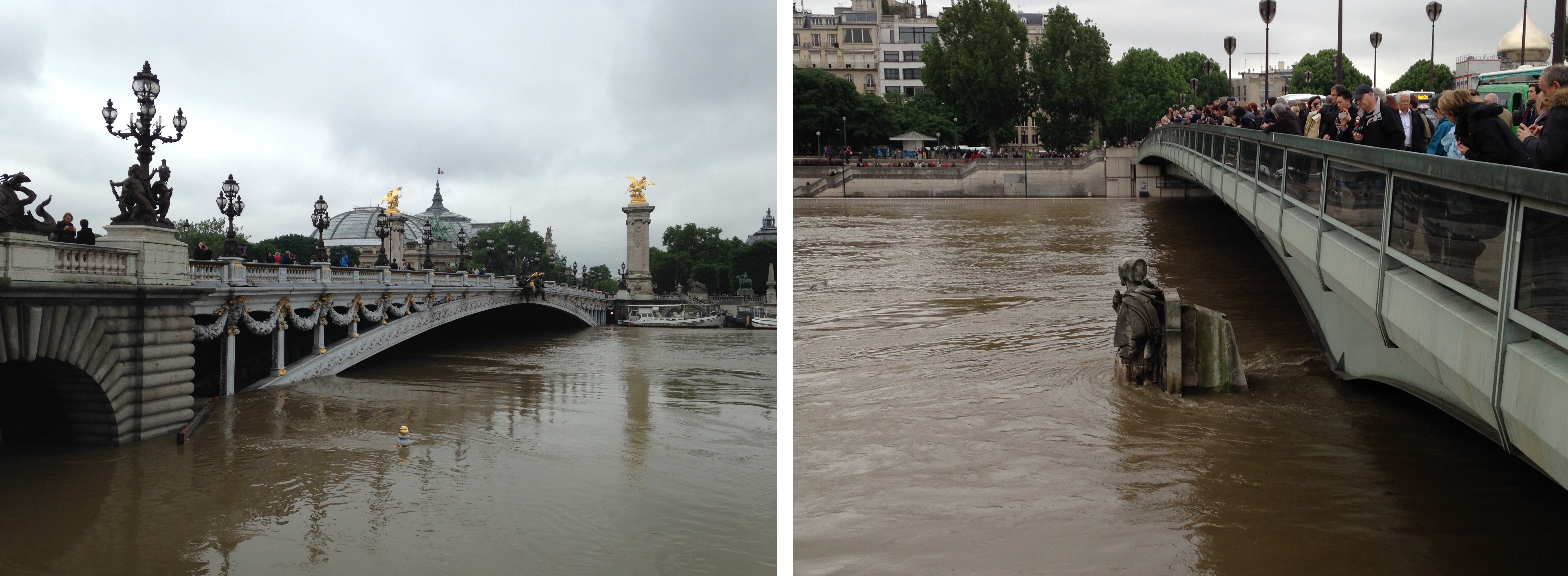 Paris, 3 juin 2016 après midi, peu avant le pic de crue